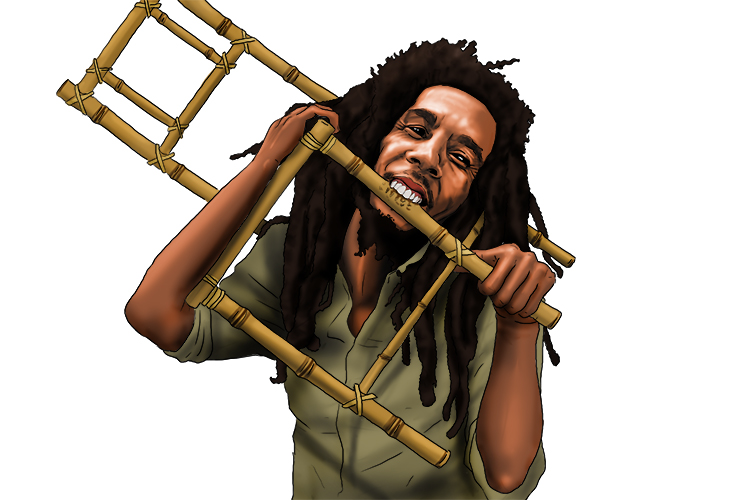 Bob Marley (Mali) loved eating bamboo but gave it up years ago (Bamako).